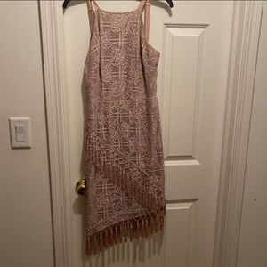 Blush fringe dress from Nordstrom
